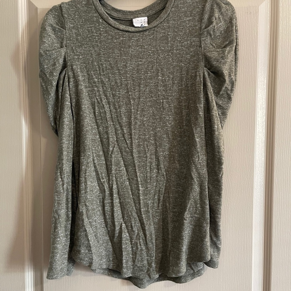 Green Ruffled Sweater - Picture 5 of 5